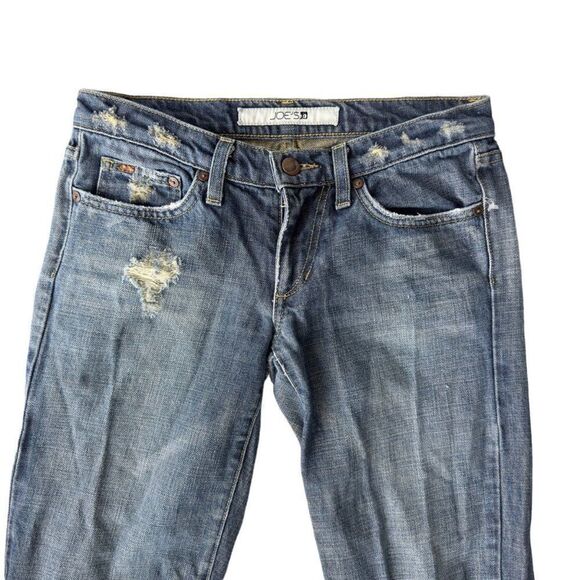 Joe's Jeans Distressed Medium Wash Boot Cut Jeans Made in USA Women's 26 - Picture 5 of 10